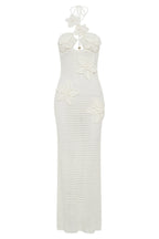 Beverly Floral Appliqué Crochet Maxi Dress